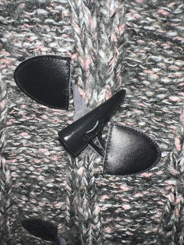 Buffalo David Bitton S Long Sweater Style Vest Button Down Pink Warm Soft Hooded - Picture 8 of 11