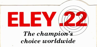 Aufkleber TIR - ELEY .22 - THE CHAMPION'S CHOISE WORLDWIDE