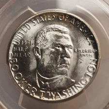 1951 *P* B.T.WASHINGTON COMMEMORATIVE  HALF   **PCGS MS65  **FREE SHIPPING G1185