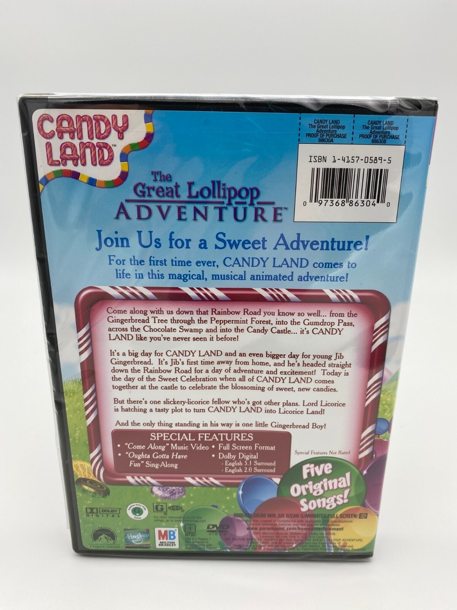 Candy Land - The Great Lollipop Adventure (DVD, 2005) for sale