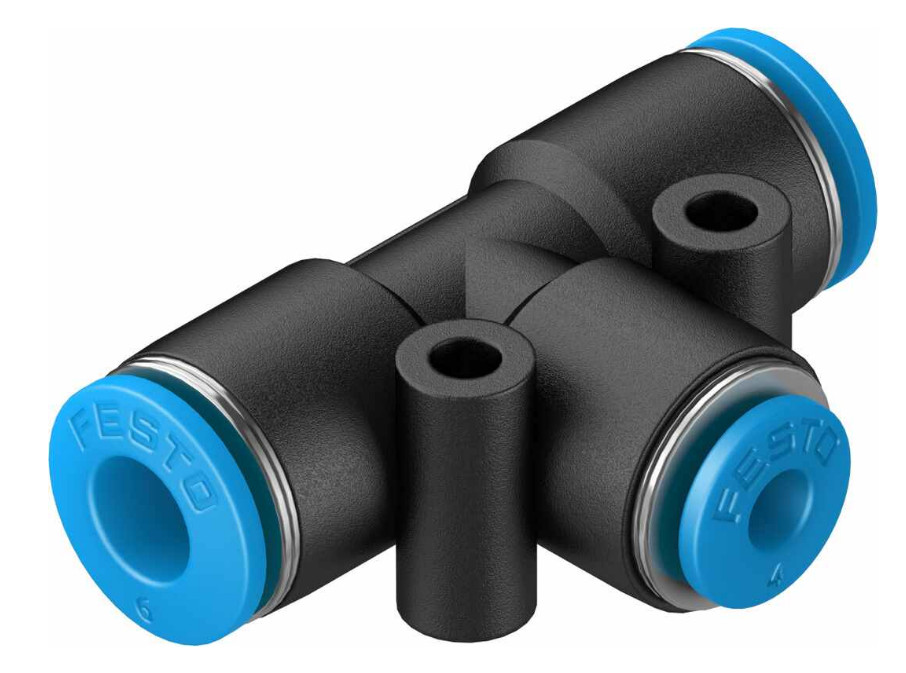 Festo QST-8-6 153135 Male T-Connector New 10 pcs