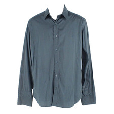 G Star Raw Sz S Charcoal LS Cotton Polyester Elastane Button Front Shirt