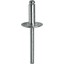 Lot De 500 Rivets Pop Aveugles Aluminium - Large Collerette - 3/16" X 1/8" - Tête Dôme - Pour Bricolage