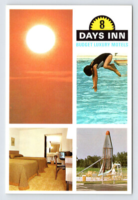 8 Days Inn Days Lodge Atlanta Georgia Vintage 4x6 Postcard BRY74