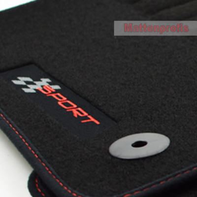 MP Velours Logo Fußmatten für Seat Leon III FR 5F ST Kombi ab Bj.2013 - Vbr