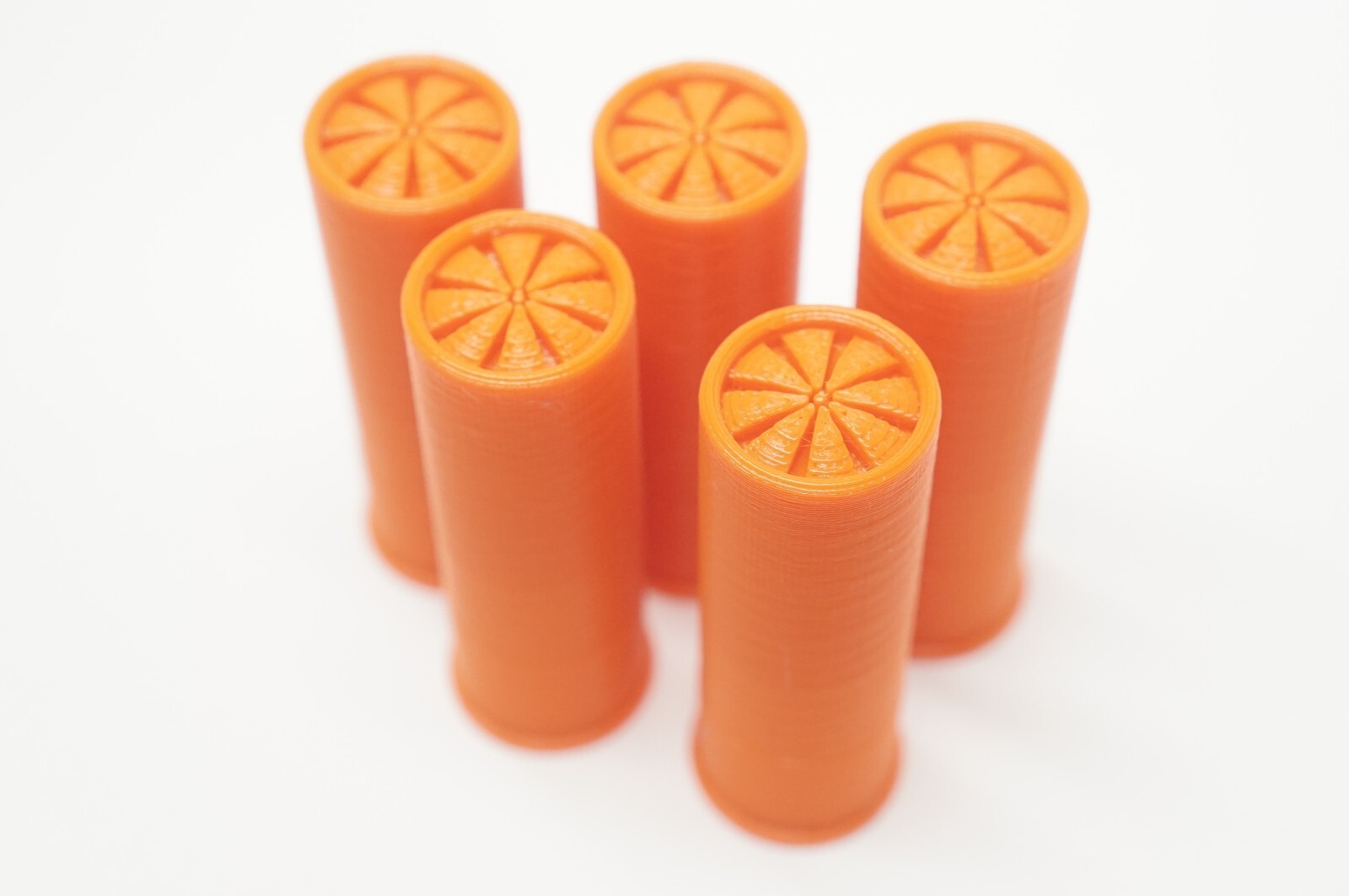 12Ga Snap Caps - Orange Safety Trainer Dummy Rounds 5Pc