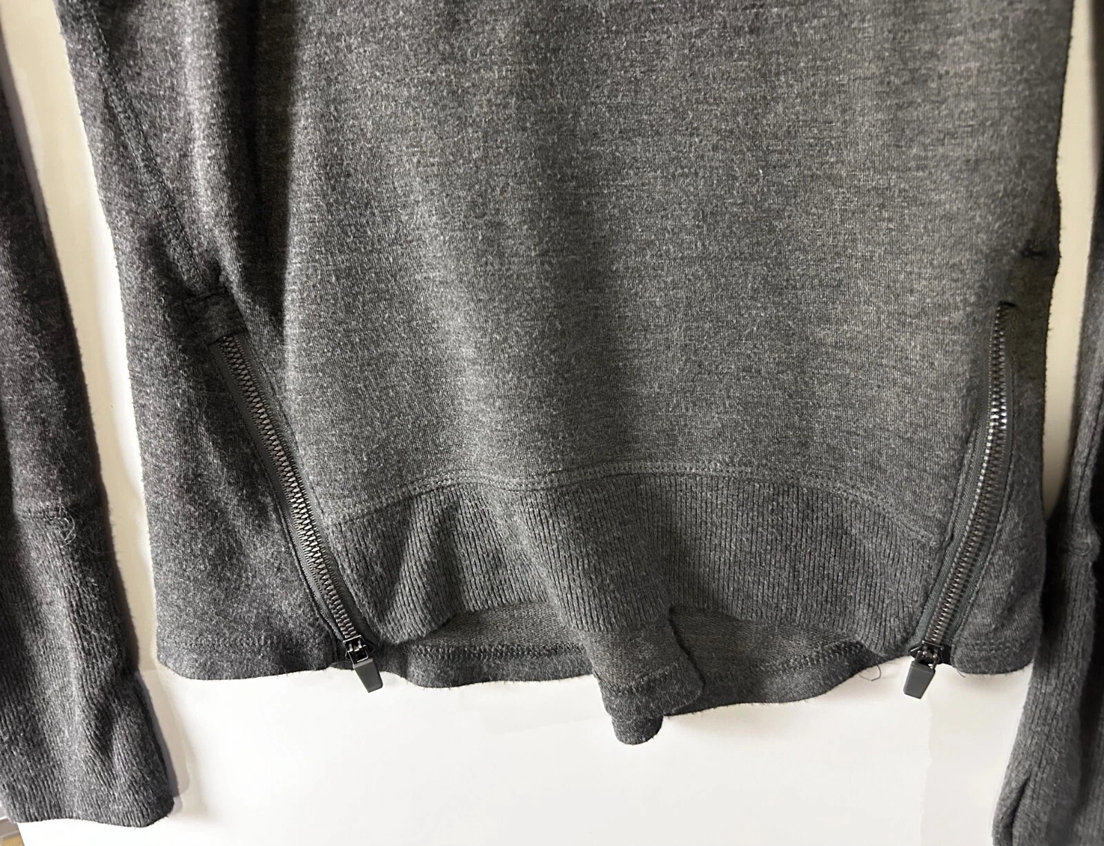 yogalicious solid round neck pullover long sleeve sweater