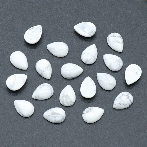12 x 16 mm cabochon pietre preziose a goccia d'acqua 20 pz per gioielli sgombranti fai da te all'ingrosso - Foto 31 di 41