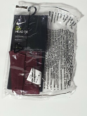 Nike Dry Head Tie Haarband Unisex (Burgundy)