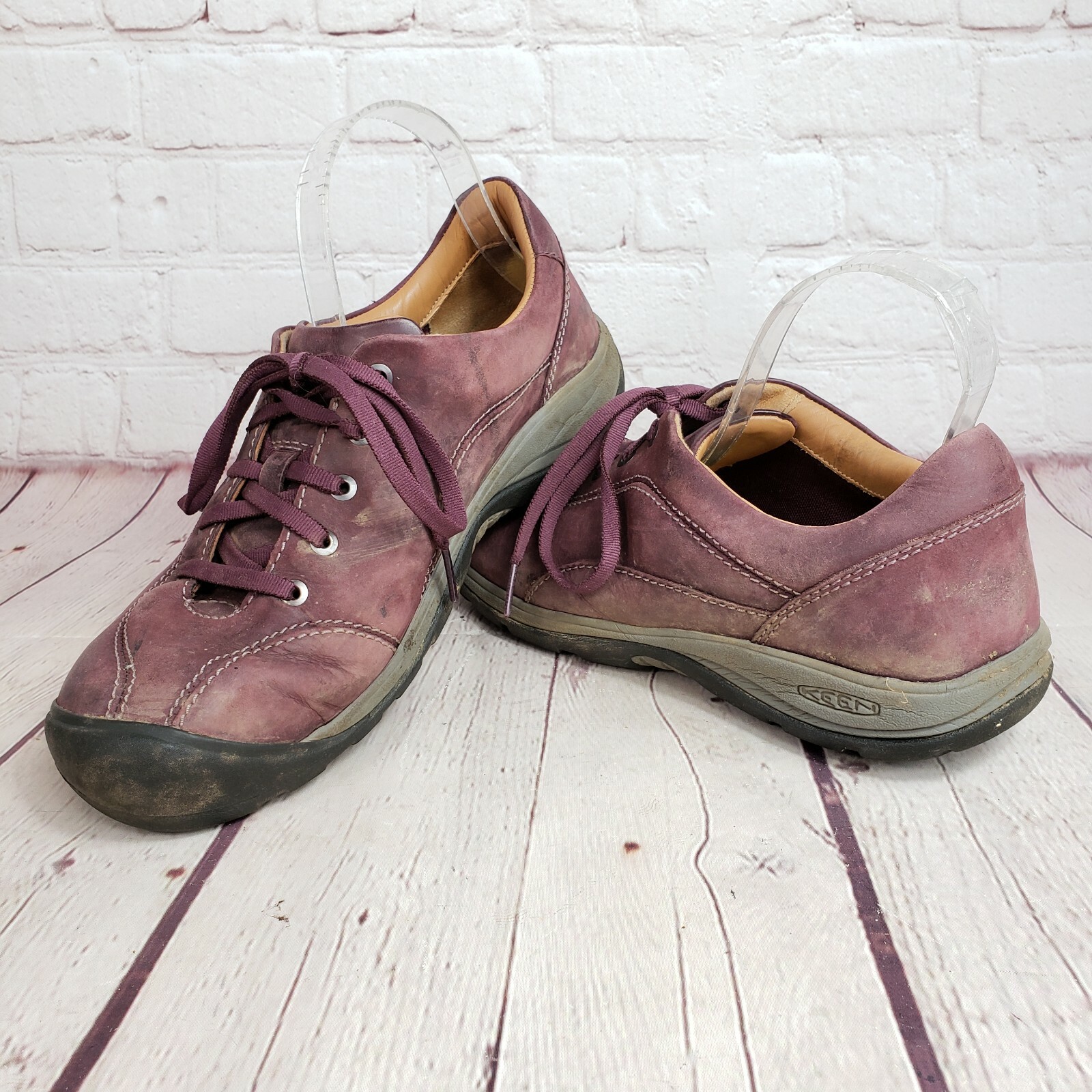Scarpe da ginnastica KEEN donna 9 EU 39 5 stringate in pelle con punta in gomma