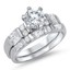 Princess Cut Cubic Zirconia Ring Size 5-10 925 Sterling Silver Princess Cut Clear Cz Promise Wedding Ring 233690 - Foto 5