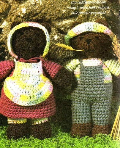 CUTE Jeremiah & Sarah Brown Bear/Crochet Pattern INSTRUCTIONS ONLY - 第 1/1 張圖片
