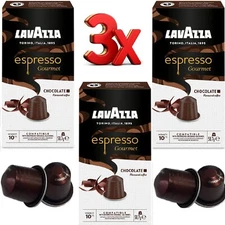 Lavazza Espresso Gourmet Chocolate Coffee Capsules/Pods 3 x Packs (30 Pods)