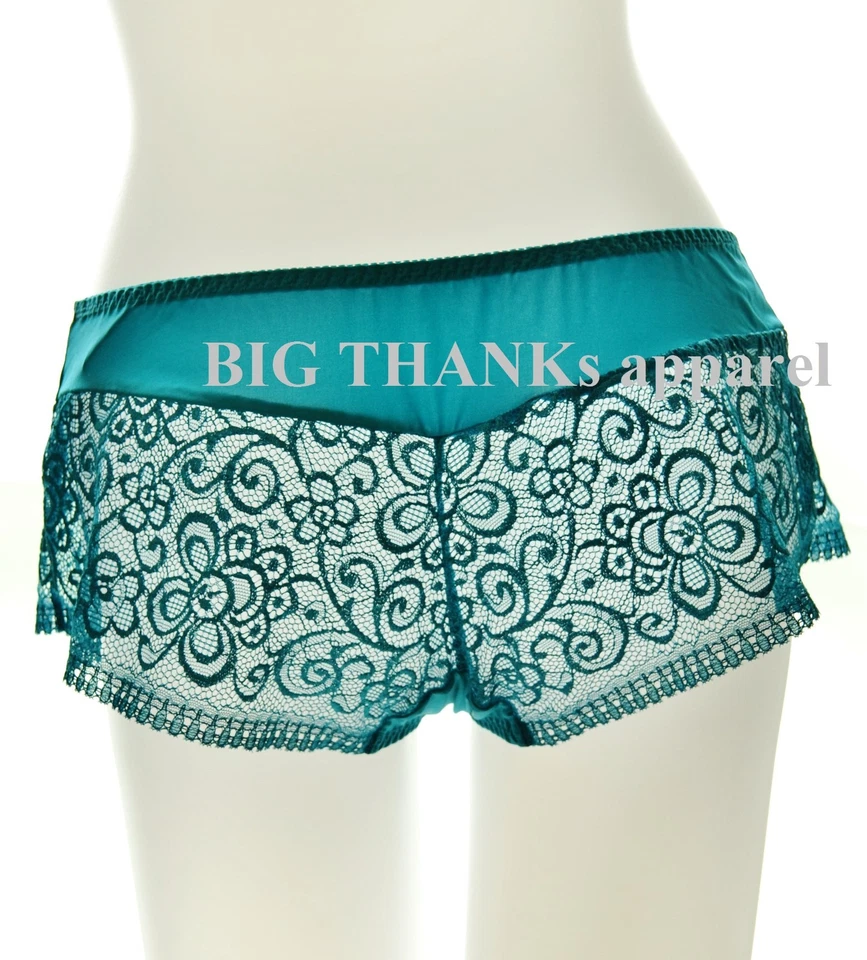 Panty Hipster Vanity Fair Turquesa Europeo Encaje Bordado 8851749 Talla M,L Foto 3 de 4