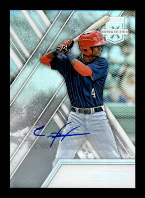 2017 Panini Elite Extra Edition Baseball #112 Edwin Lora Autograph ...