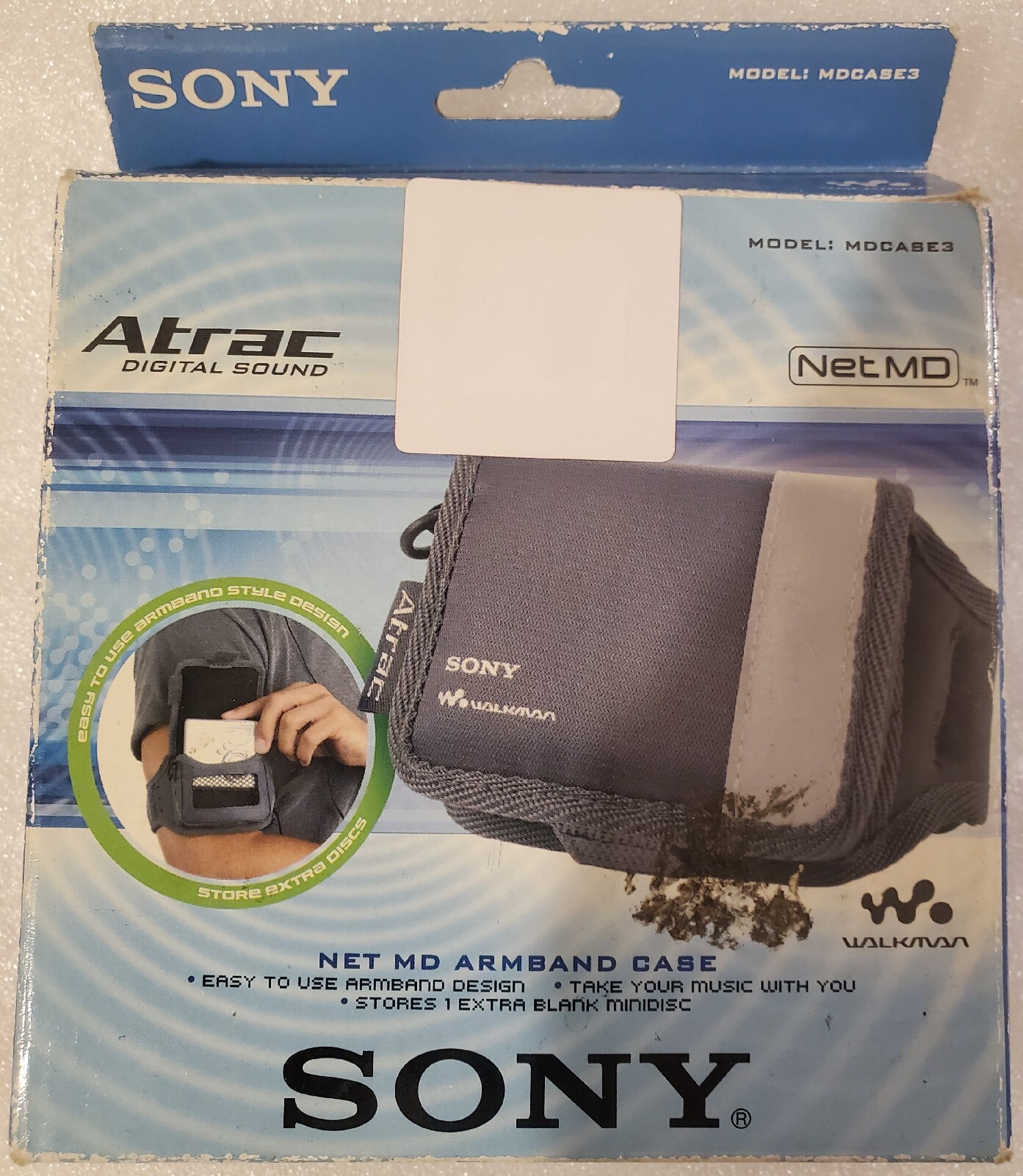 Sony Walkman Minidisc Armband Carry Case MDCASE3 Brand New Vintage NOS