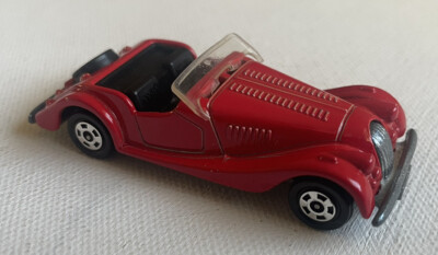TOMICA POCKET CARS #F26 MORGAN PLUS 8, RED,  1:64, EXCELLENT Condition