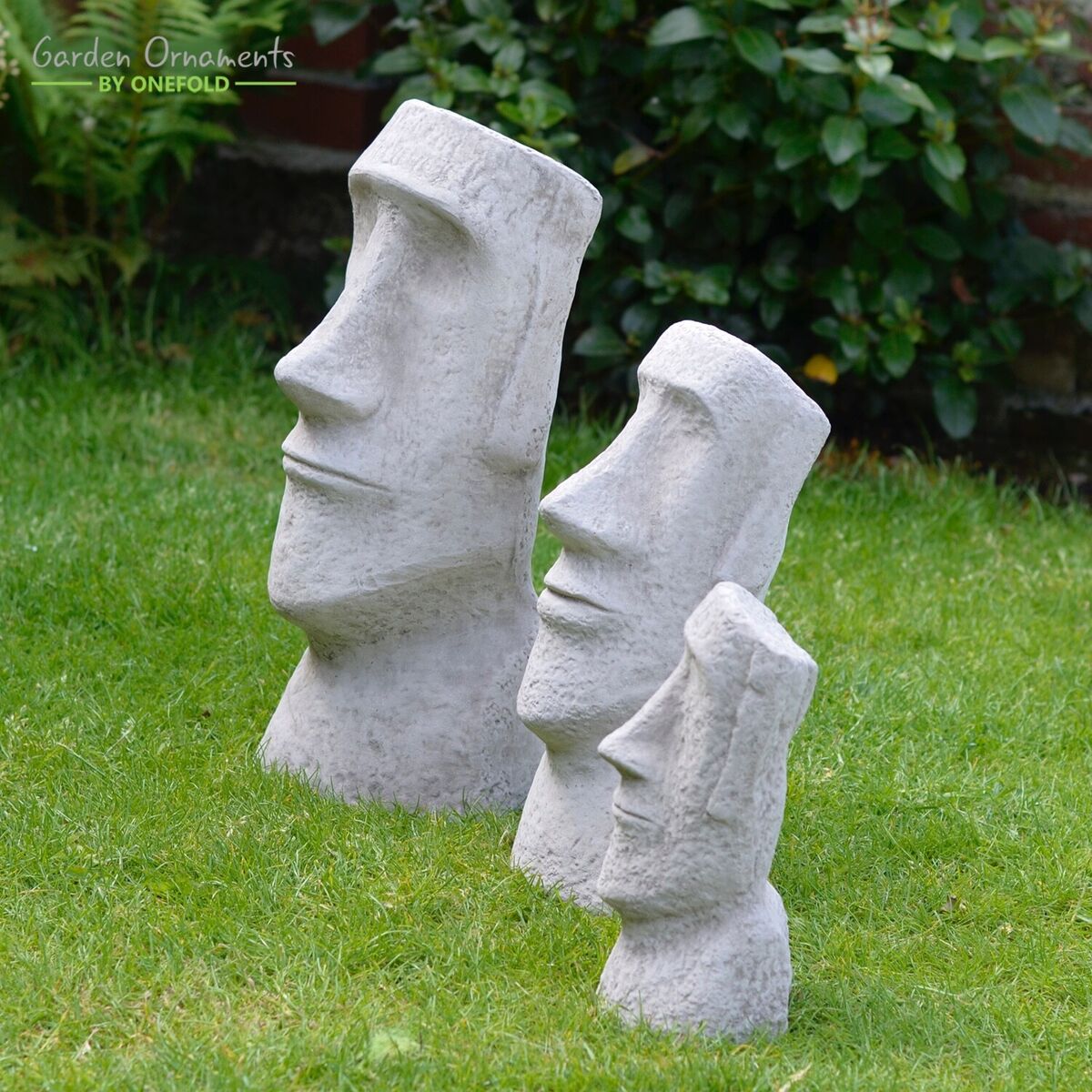 Easter Island Statue Head Heads Garden Moai Statues Stone