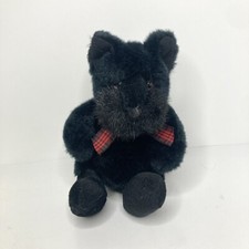 Russ Berrie Shadow Black Scottie Dog Stuffed Plush Barkley Lil Softies 5.5 Toy