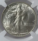 1944 Walking Liberty Silver (50C) Half Dollar NGC Holder Graded MS 64