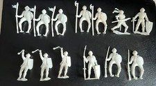 Army Men White Plastic Lot Of 13 Fighting Military Rare