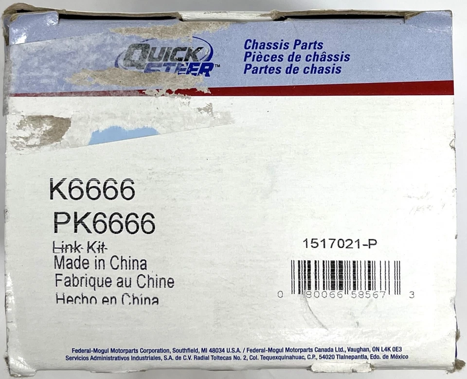 Barra estabilizadora izquierda delantera K6666 para Select 2002-03 Envoy Bravada Trailblazer + Foto 2 de 4