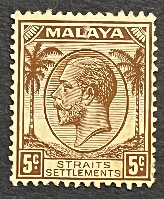 Travelstamps: Malaya Malaysia Straits Settlements Stamps SG263 5 Cent Mint OG H - Image 2 of 4