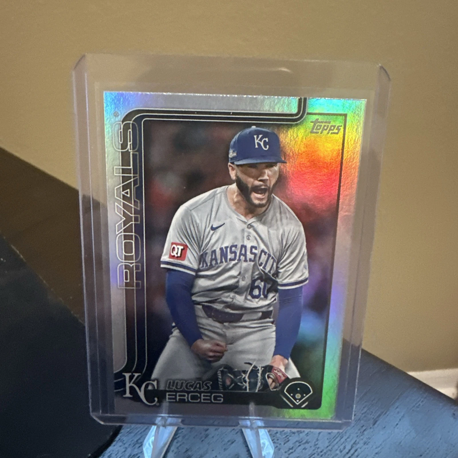 2025 Topps Series 2 Lucas Erceg Rainbow Foil - #377