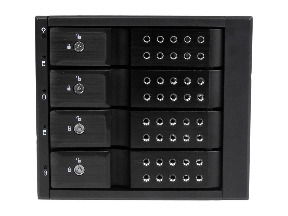 StarTech.com HSB4SATSASBA 4 Bay Aluminum Trayless Hot Swap Mobile Rack Backplane - Image 2 of 4