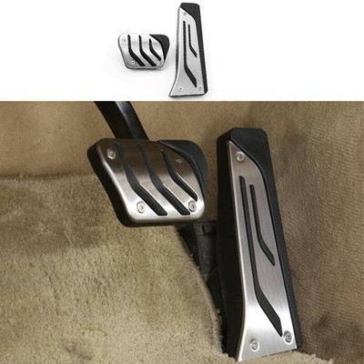For BMW F20 F21 2012-2018 Silver Titanium Accelerator Brake Pedal Footboard Trim