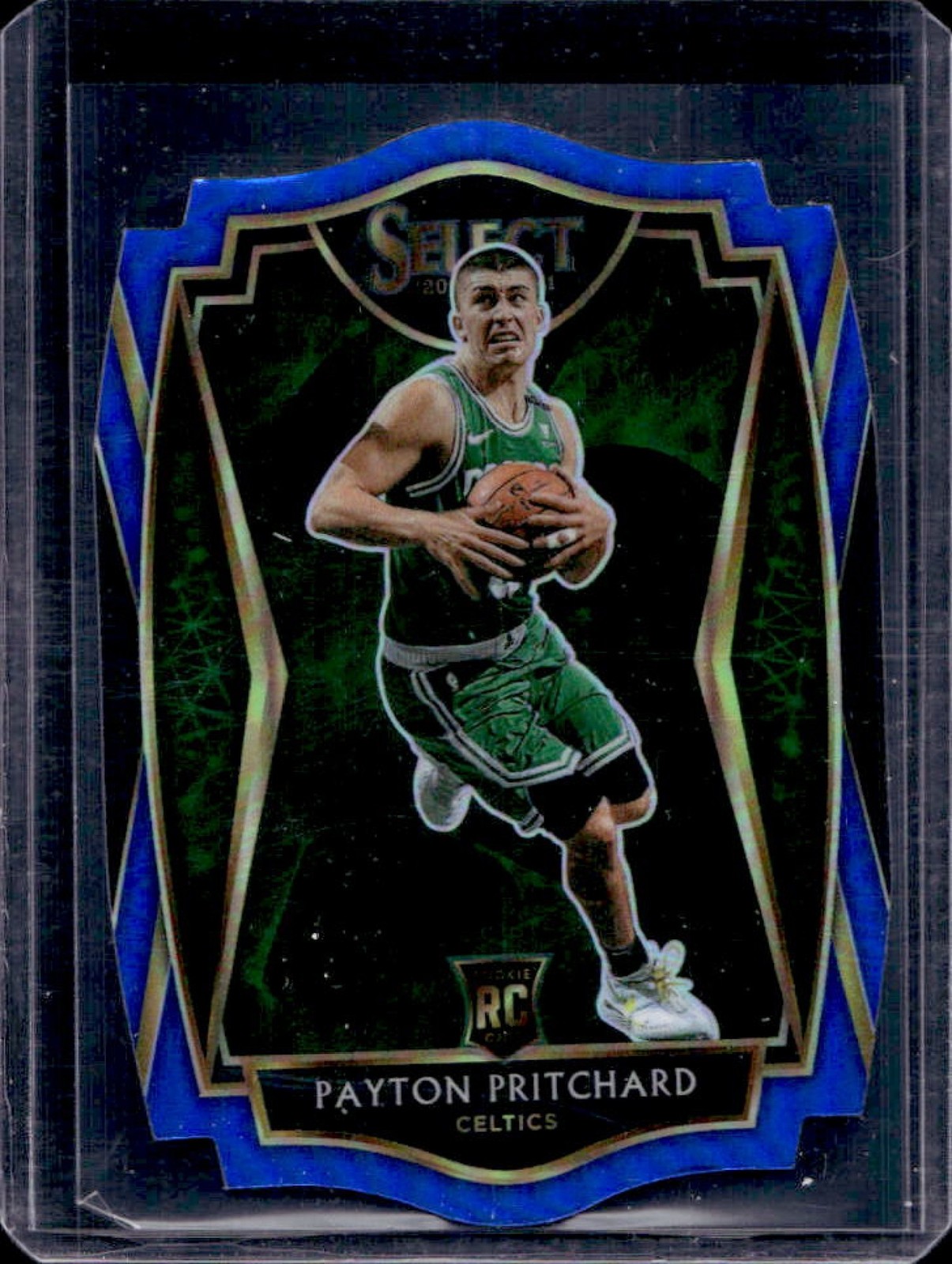 2020-21 Select Payton Pritchard RC Blue Prizm Die Cut Premier Level #180/249