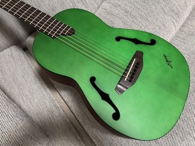 Electric Acoustic Guitar K.Yairi Nocturne CTM Green F Hole Japan Electric Acoustic Guitar K.Yairi Nocturne CTM Green F Hole Japan