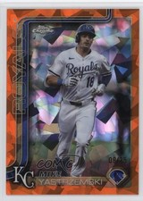 2025 Topps Chrome Update Sapphire Edition Orange 9/25 Mike Yastrzemski 0t9q