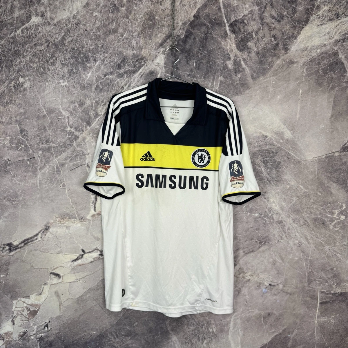 adidas Chelsea White International Club Soccer Fan Apparel and