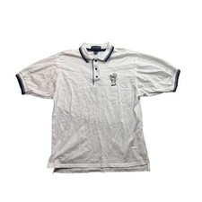 Vintage Swingster KFC Chicken Genius Polo Shirt White Mens Large Made in USA