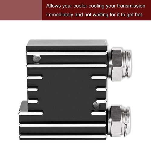 Thermal Bypass Transmission Cooler 76*62mm/2.99*2.44in Black Car Accessories - Picture 5 of 12