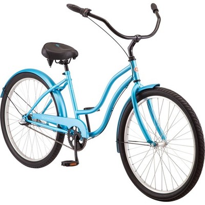 Schwinn Mikko 3 Adult Beach Cruiser Bike Featuring 26-Inch BLUE