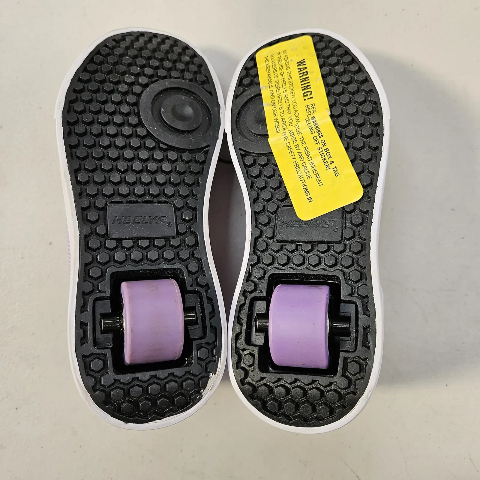 Heelys Classic EM Kids Wheeled Trainers UK 2 EU 34 Lilac Pink Roller Shoes image 4