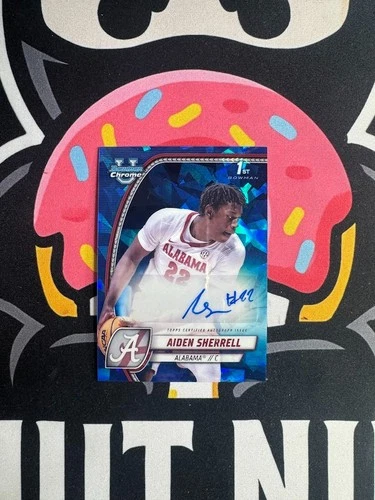 2024-25 Bowman U Chrome Sapphire Edition Prospect Auto Aiden Sherrell #3