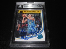 KATIE LOU SAMUELSON AUTO 2019 DONRUSS RATED ROOKIE RC CARD WNBA BECKETT SLAB