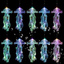 Jellyfish Decor, 10 Pcs Lanterns Yellow, Pink, Purple, Blue, Green 
