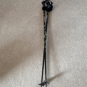 Reflex Aluminum Ski Poles Black Purple Adjustable Wrist Strap Steel Tip Downhill