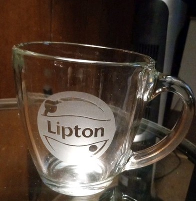 Lipton Tea Glass Mug Or Coffee Mug 6.1 Ounces 