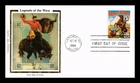 DR JIM STAMPS US COVER HOME ON THE RANGE LEGENDS OF WEST FDC COLORANO SILK