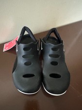 Nike Sunray Protect 3 Slingback Sandal Kids 3Y Black Swoosh Logo DH9462-001 N247
