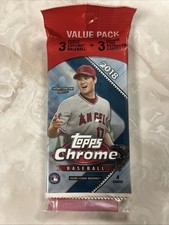 2018 Topps Chrome Value Pack Factory Sealed (3 Packs) Ohtani
