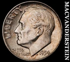 1954 Silver Roosevelt Dime - Choice Gem Brilliant Uncirculated  Lustrous  #J8728