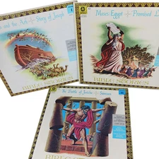 LEIF ERICKSON Bible Stories Volumes 1-3 Noah Sampson Jerico Moses Joseph 