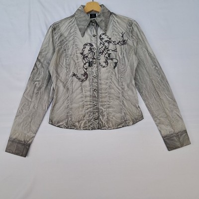 Versace Womens Grey Shirt Size S
