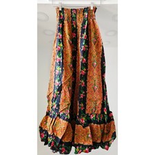 VINTAGE NEW 1960's Women's Multicolor Flared Skirt w/Elastic Waist Size M USA